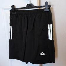 Adidas Own the Run Men's Regular Fit Black Shorts S 7" Inseam Drawstring Pockets