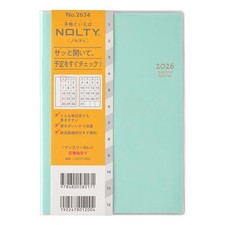 NOLTY Planner 2026 B6 Monthly Blue 2634