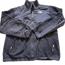 THE NORTH FACE Boys SZ XL BLACK Denali Fleece Full Zip Gorp Core Cabin Core