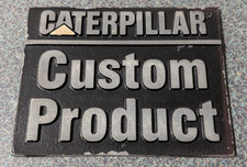 Vintage Metal Caterpillar Custom Product Emblem Badge Sign Nameplate Tag Plaque