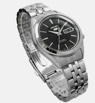 New SEIKO Automatic SNKL23K1 SNKL23 21 Jewels Black Dial Men