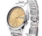 SEIKO 5 Automatic 7S26-3040 Gold Dial Men's Watch Stainless Steel Vintage
