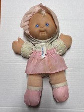 VTG 1994 Puffalump Fisher Price Baby 11" Doll Rattle Pink Plush 1211 1212