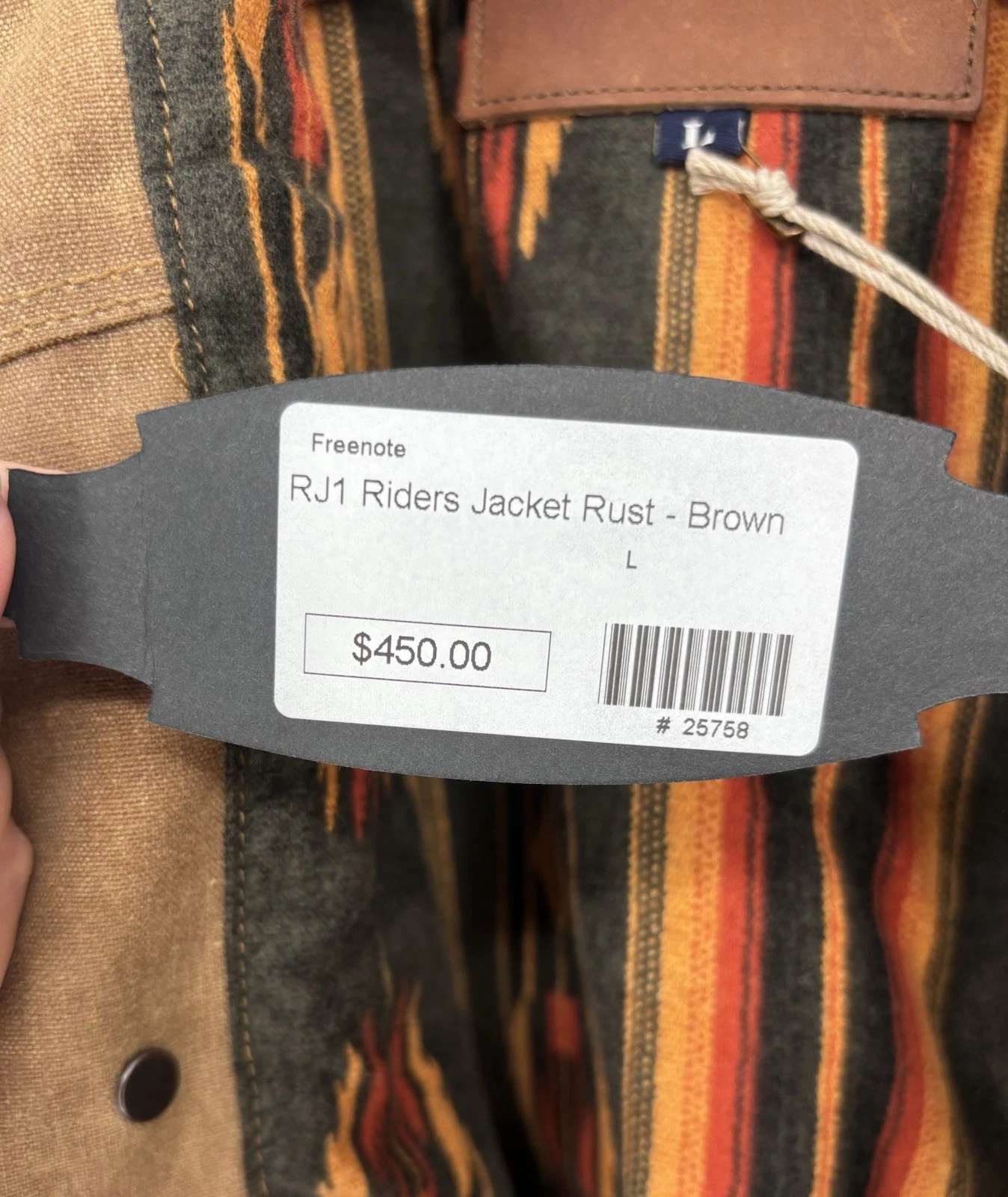 Freenote Cloth RJ-1 Riders Jacket Rust Brown L NWT Yellowstone Kayce Dutton USA - product detail image 9