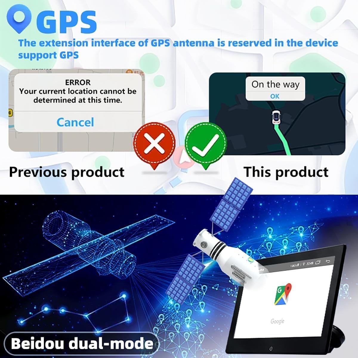 4K Android 12 Car Headrest Monitor TV with WiFi 10.1" Touch Bluetooth 2G + 32GB