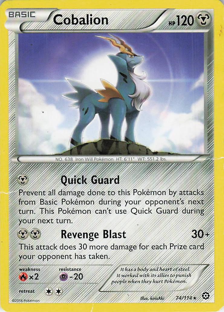 Cobalion Rare XY - Steam Siege 74/114 LP