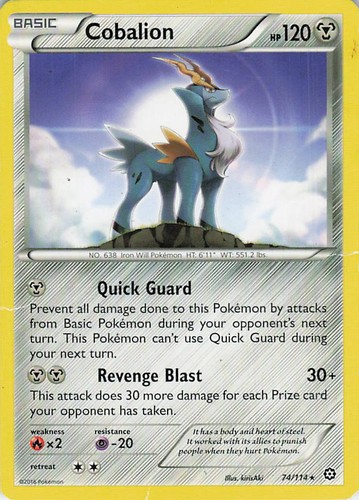 Cobalion 74/114 XY - Steam Siege Rare