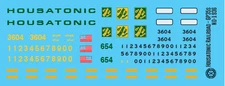 N Scale - Housatonic GP35 Locomotive Decals