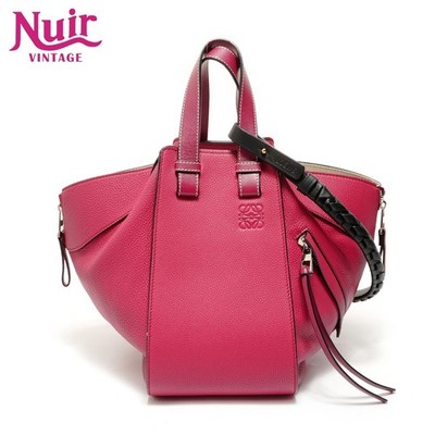 LOEWE Handbag Hammock Leather 2WAY Handbag Red Pink Used