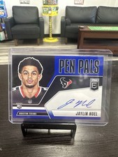2025 Panini Donruss Elite Football Pen Pals Rookie Auto Jaylin Noel Blue 