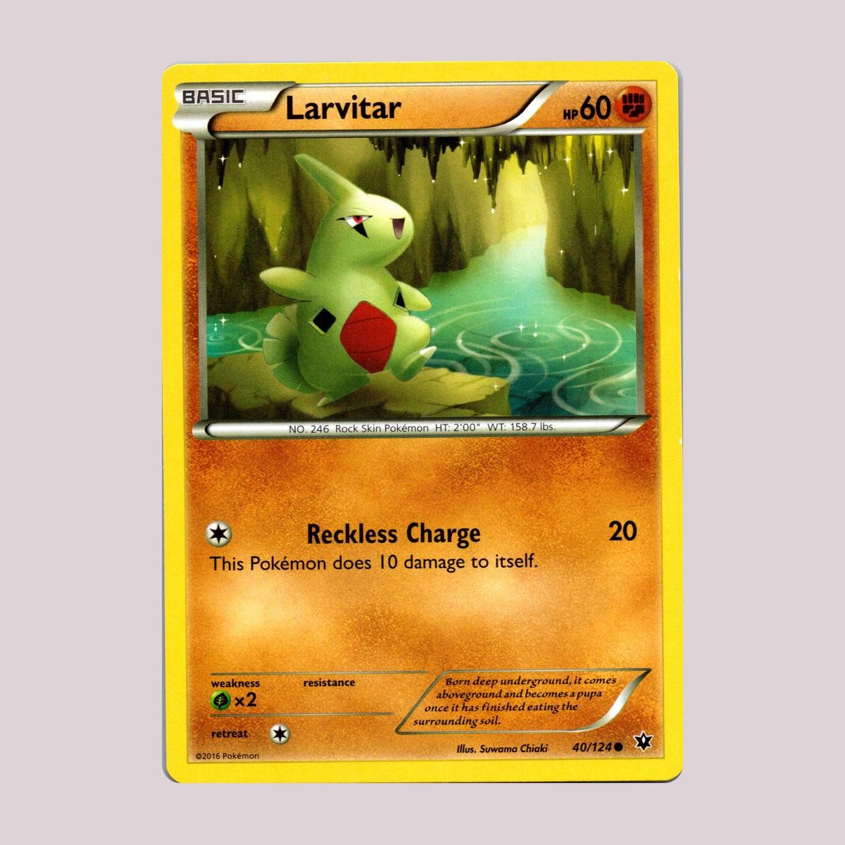 Larvitar 40/124 Common Fates Collide Pokemon Lightly Played