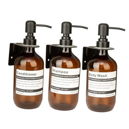 Shampoo Dispenser for Shower Wall Mounted, Drill Free Shower Soap Dispenser