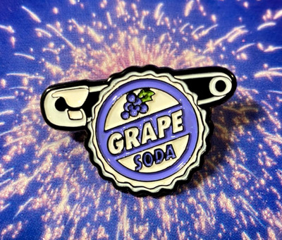   Grape Soda Badge from UP FANTASY Pin - Russel's Grape Soda Badge Fantasy Pin