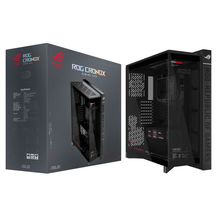 ASUS ROG Cronox  Case  features 9.2-inch LCD case screen module
