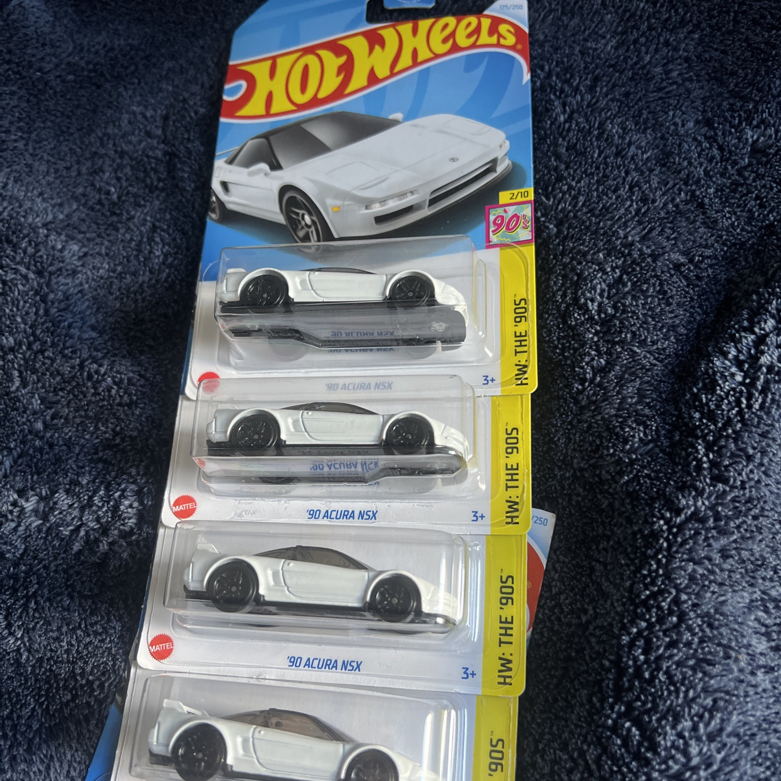 Hot Wheels Basic Car '90 Acura NSX Vehicle Toy Mini Car for Ages 3 and Up White