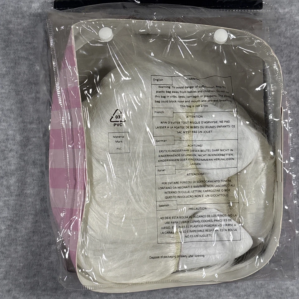 New Leg Avenue Kitty Cat Bob Costume Wig With Attached Ears Cosplay Halloween - Image 2 of 4