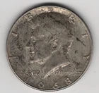 1968 P KENNEDY HALF DOLLAR SILVER .400 UNITED STATES OF AMERICA FIFTY CENTS .50¢