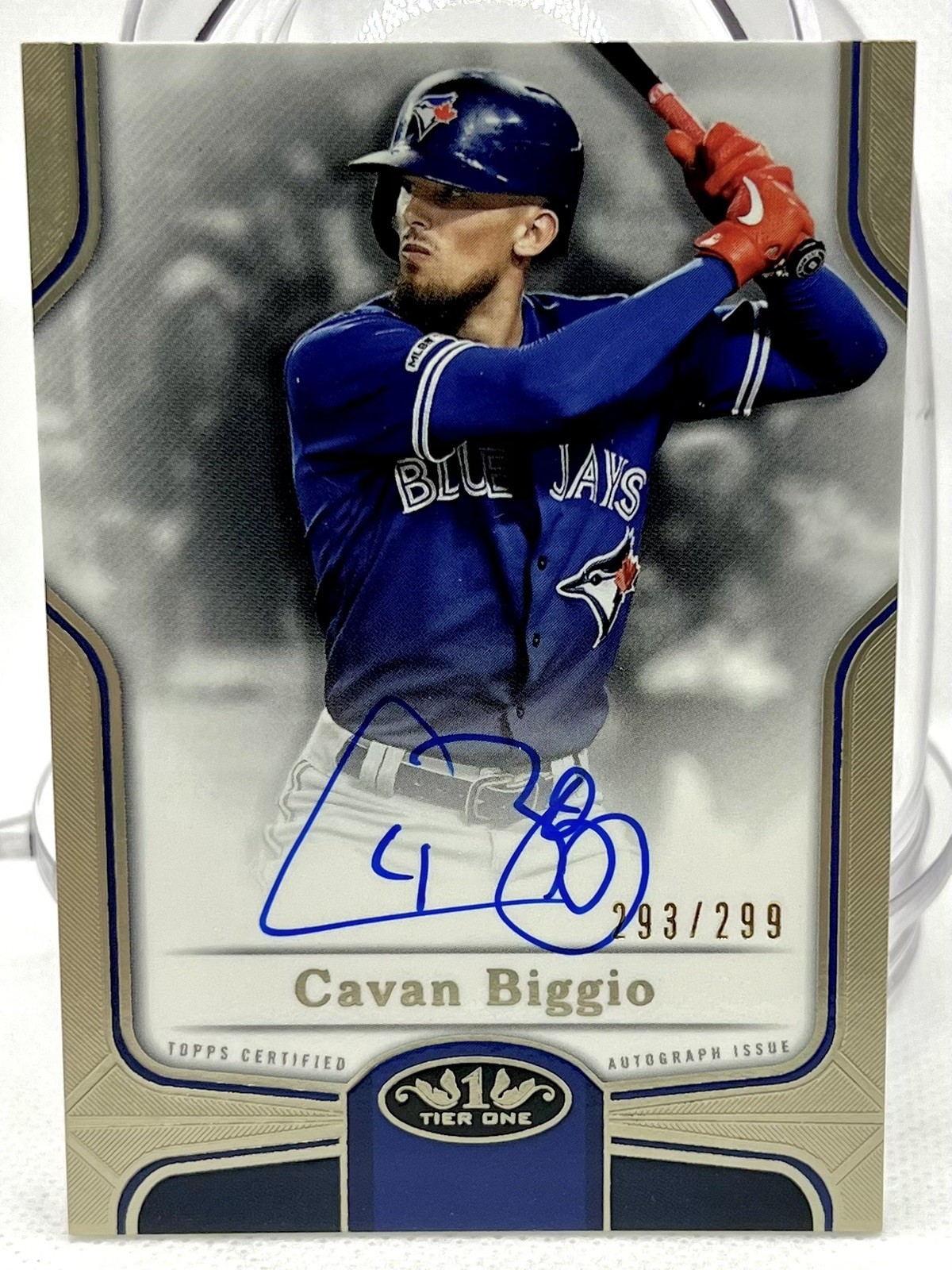 2020 Topps Tier One Break Out Auto 293/ 299 Cavan Biggio Rookie Autograph