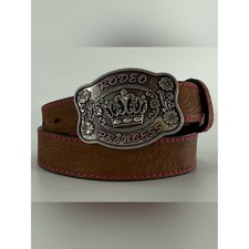 M F Western Products Rodeo Princess Rhinestone Western Cowboy Cowgirl Belt M/L