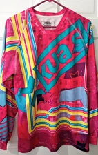 Kua Sky Long Sleeve Skydiving Jersey Bold Colors 90's Party Style Print Medium