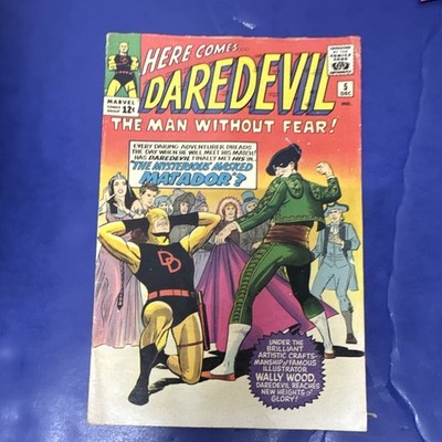 Marvel Comics Daredevil #5 Silver Age 1965 The Mysterious Masked Matador