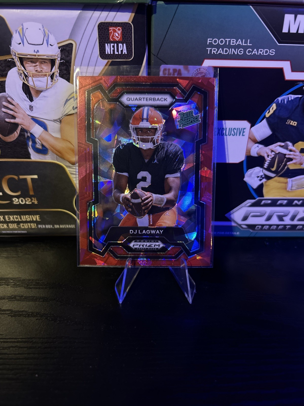2024 Panini Prizm Draft Picks DJ Lagway Red Ice Rated Prospect Gators