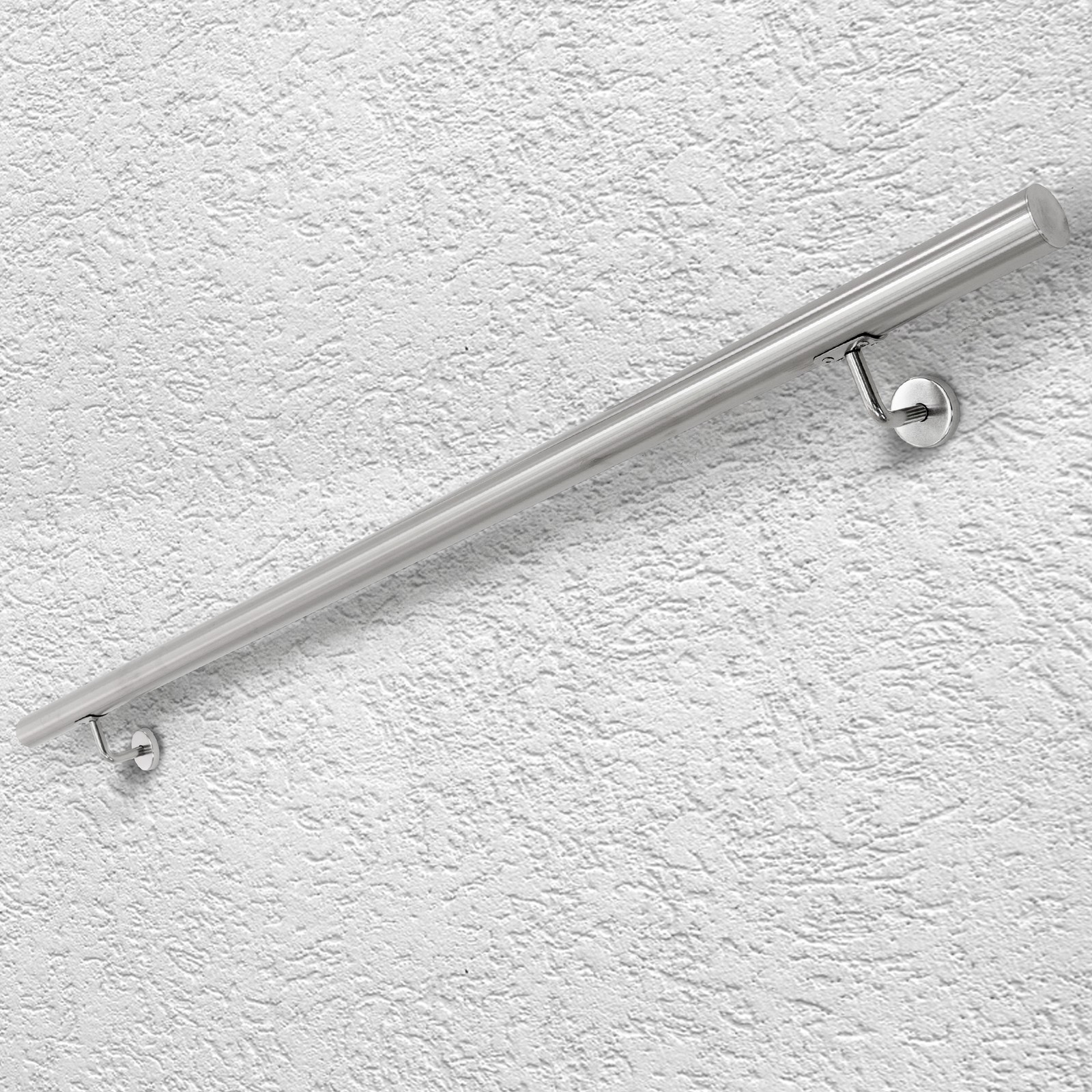 Pasamanos acero inoxidable 160cm baranda pasillo escalera con accesorios montaje