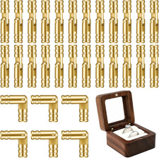 30 Pcs Barrel Hinges Brass Jewelry Box Hinges Hidden Invisible Concealed Hinges
