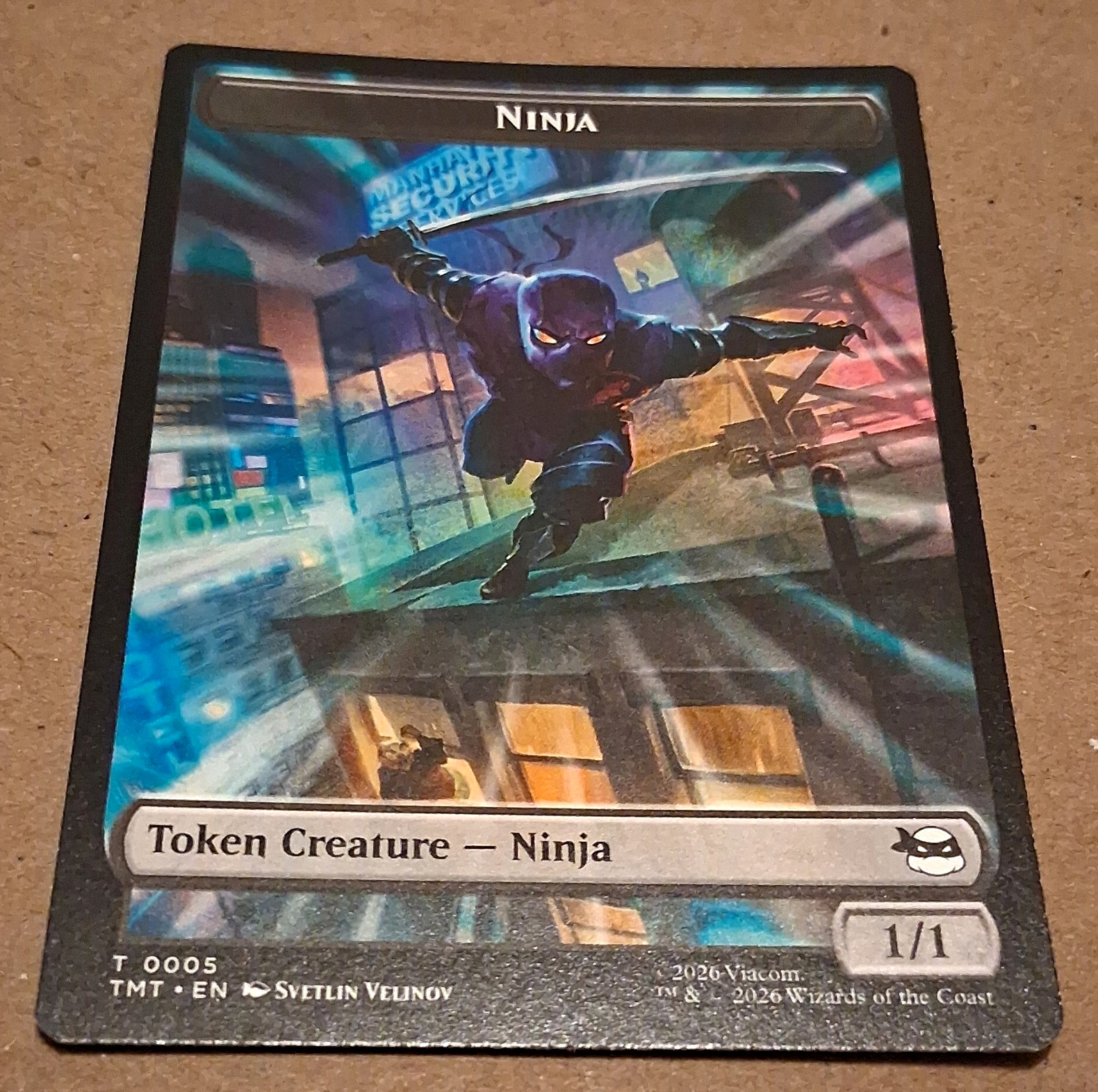 MTG TMT English Regular 2-Card Token Lot: Ninja T0005 / Mutagen T0009