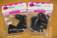 Mangelsen's  SANTA DOLL BOOKS 1 Pair BLACK 20-3203-80-7 - NEW - Set of 2