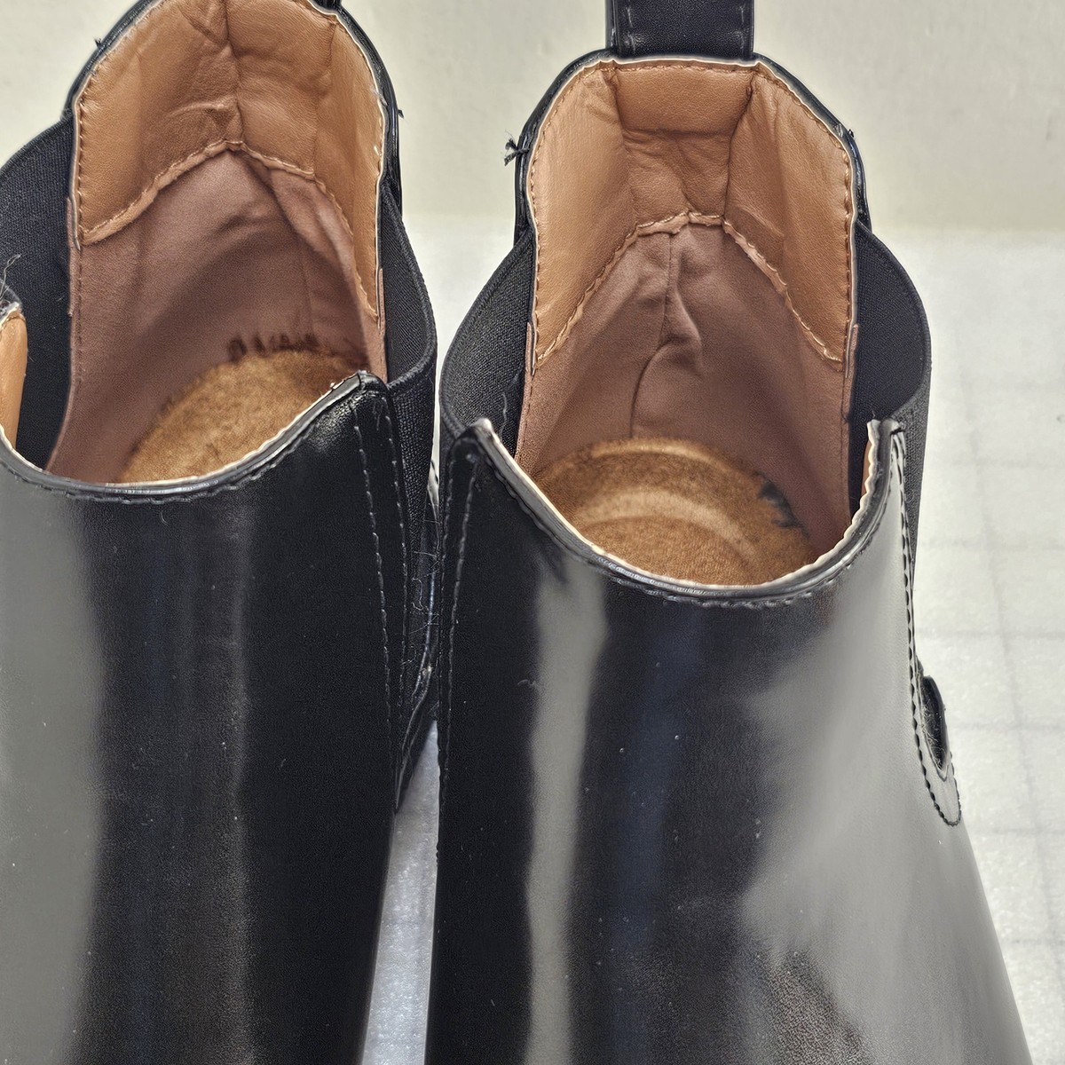 Deer Stags Boots Mens 11.5 M Black Vegan Leather Chelsea 
