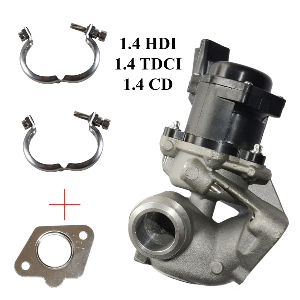 Conduite De Vanne EGR Citroen C2 C3 / C3 Pluriel Xsara Peugeot 1007 206 307 1.4 HDI 9643941380