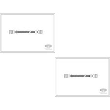 2x CORTECO Bremsschlauch Bremsleitung hinten passend für Hyundai Getz TB 1.1 1.3