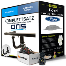 Für FORD Focus II Typ DA Anhängerkupplung abnehmbar +eSatz 7pol uni 08-13 NEU