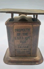 1931 Triner Post Office U.S.P.O. Scale. Sticker Berks County PA. Vintage Decor