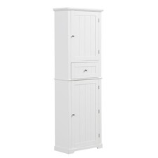 Tall Bathroom Storage Cabinet, Freestanding Storage Cabinet with Drawer And