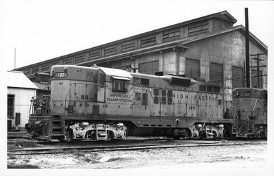 Union Pacific Railroad UP EMD GP9 #187 Lokomotive Zug Original Foto