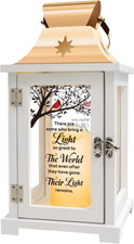 Memorial Lantern - Thoughtful Bereavement Gift for Loss of Loved One, Sympathy a