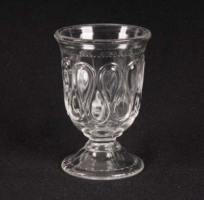 Bryce Brothers Glass Celery Vase Ribbon Loop Pattern Dish EAPG Antique 1890s