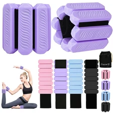 Adjustable Ankle and Wrist Weights for Women, 1 Lb Each, Set of 2, for Walkin...