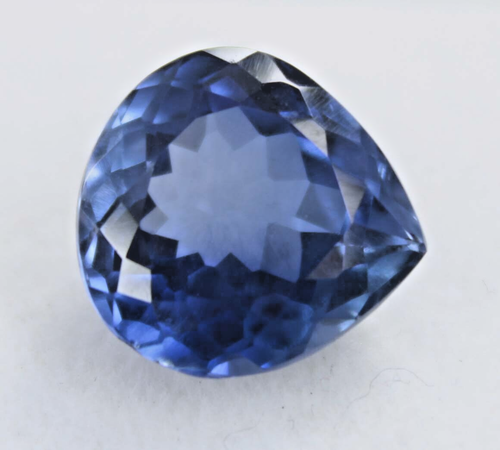 Saphir bleu naturel 3,12 ct pierre précieuse en vrac certifiée non