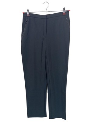 ELISE GUG Stoffhose Damen Hose Gr. DE 38 blau Business-Look