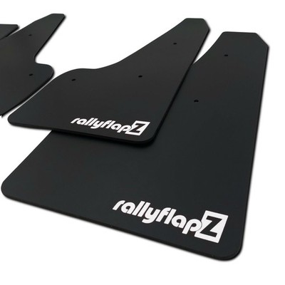 rallyflapZ | Mudflaps to fit: VAUXHALL ASTRA J GTC VXR Black 4mm PVC Satin White