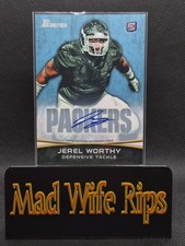 2012 Bowman Rookie Autographs #105 Jerel Worthy Auto Rookie Card RC . rookie card picture