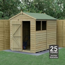 Forest 4Life 6x8 Apex Shed Single Door 2 Window Garden Storage Free Delivery