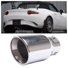 For Mazda Miata Mx-5 Mx5 Stainless Steel Round Rear Exhaust Pipe Tail Muffler For Mazda Miata Mx-5 Mx5 Stainless Steel Round Rear Exhaust Pipe Tail Muffler