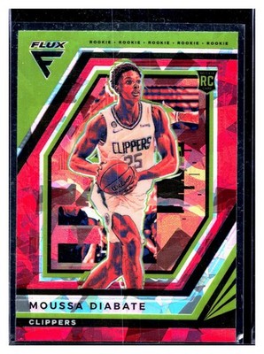 2022-23 Panini Flux Red Green Ice Prizm Moussa Diabate RC 223 SP Parallel Rookie