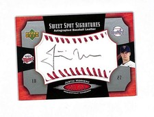 2005 Upper Deck Sweet Spot Justin Morneau 148/350 Auto Autograph Card Twins 