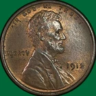1912 Lincoln Wheat Cent Uncirculated UNC Coin #42664