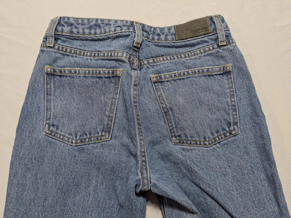 Jeans azules recortados CARMAR Los Angeles Distressed Denim - 25 para mujer Foto 3 de 4